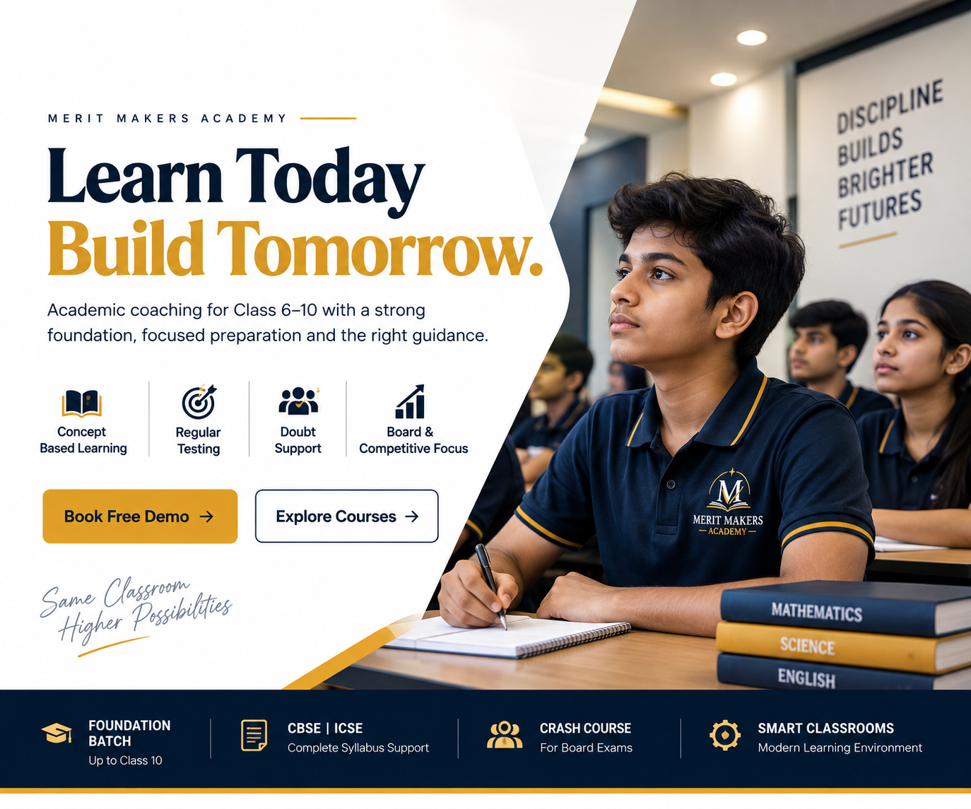 Merit Makers Academy smart classroom